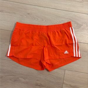 Adidas Women's Bright Orange Athletic Shorts